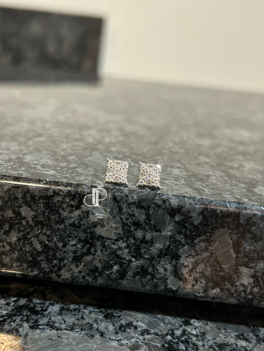 Custom Square Emerald Cut Earrings II