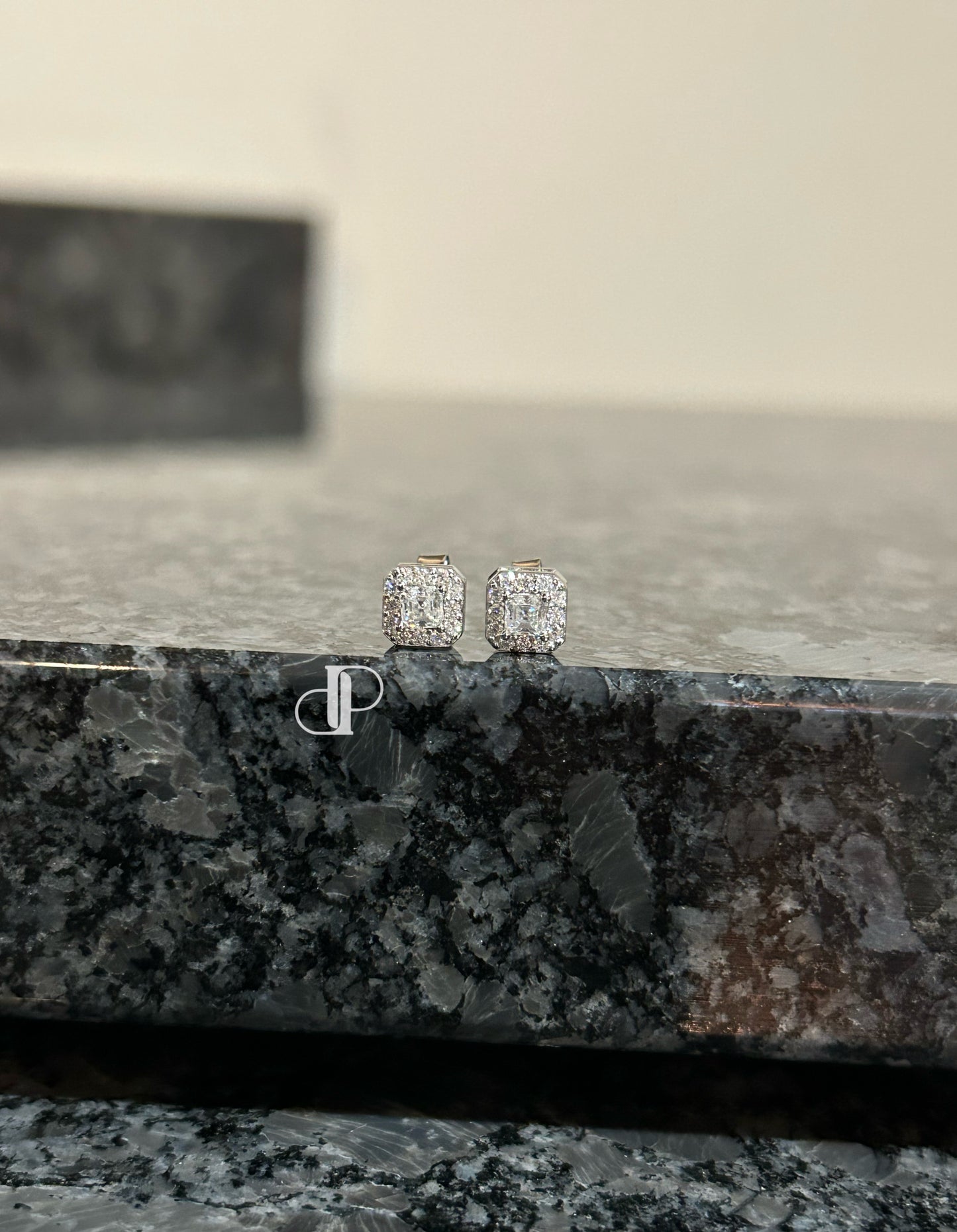 Mini Asscher Cut Earrings 0.3ct