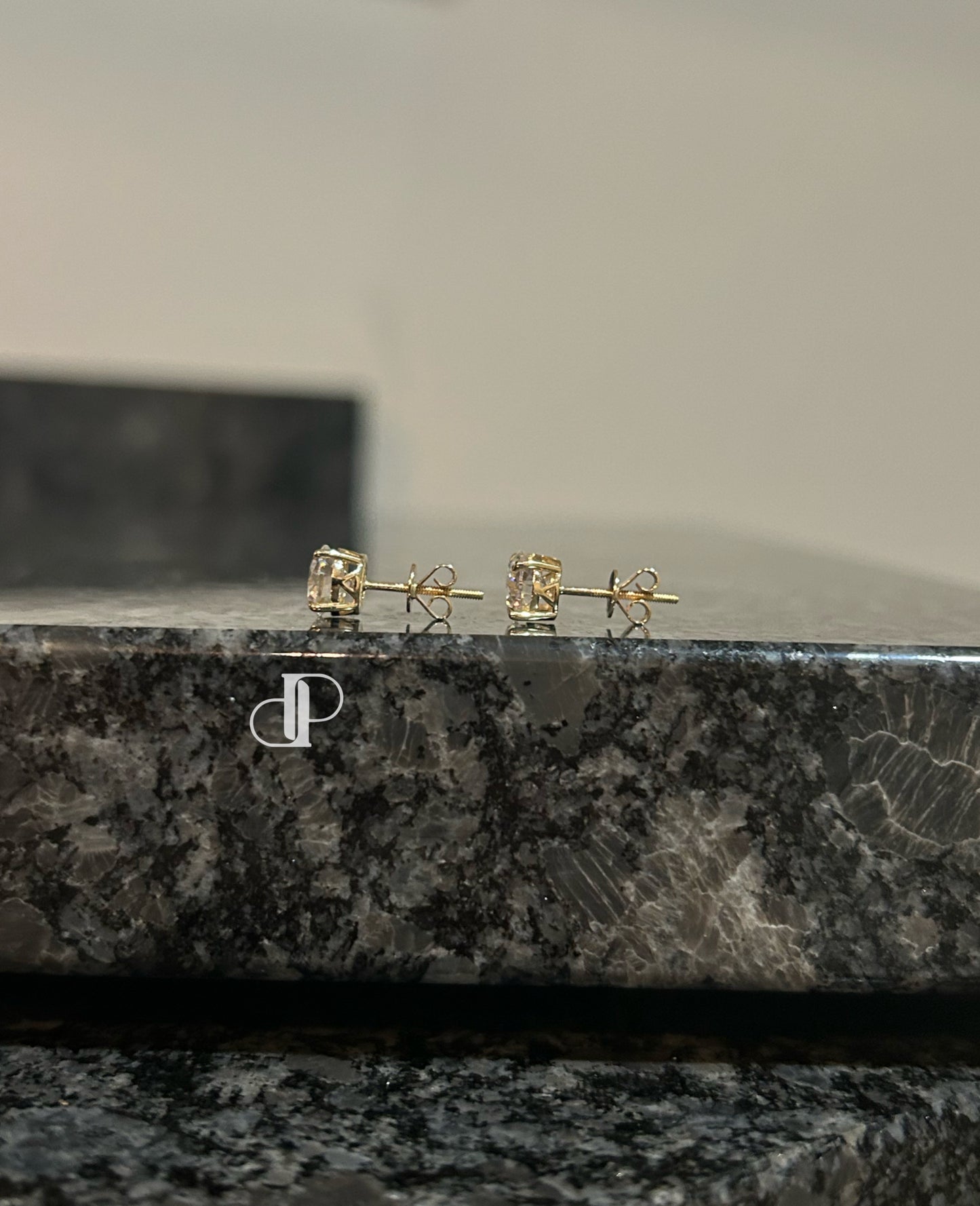 Solid Gold Stud Earrings