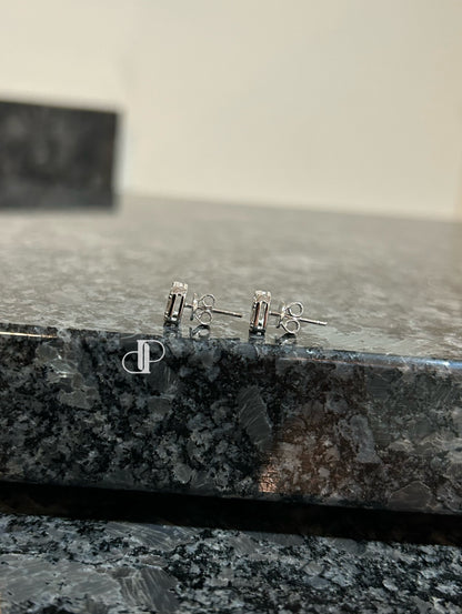 Custom Square Emerald Cut Earrings