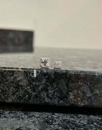 Mini Asscher Cut Earrings 0.3ct