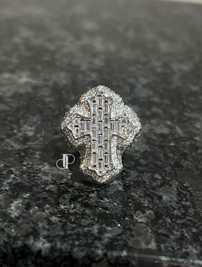 Baguette Cross Ring